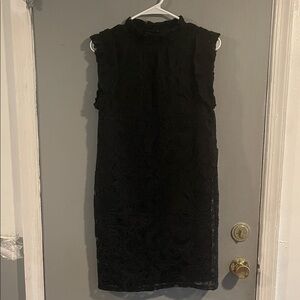 Express‎ Black Lace Midi Dress Size XS